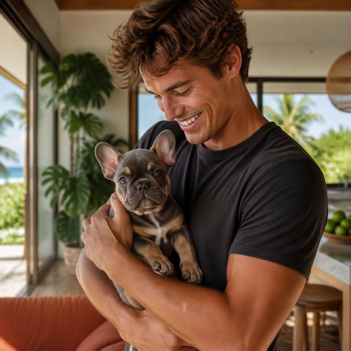 Susan R. with their puppy