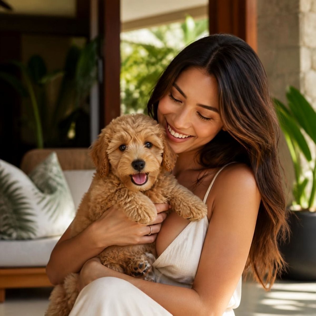 Mark T. with their puppy